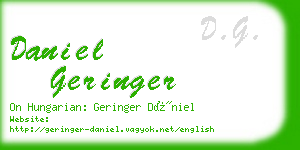 daniel geringer business card